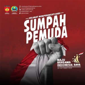 Selamat Memperingati Hari Sumpah Pemuda<br>“Maju Bersama Indonesia Raya”