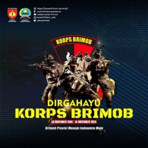 DIRGAHAYU KORPS BRIMOB<br>Brimob Presisi Menuju Indonesia Maju