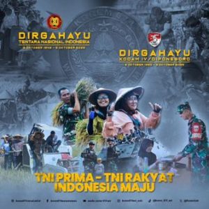 Dirgahayu TNI  Ke-80 dan Dirgahayu Kodam IV/Diponegoro Ke- 75