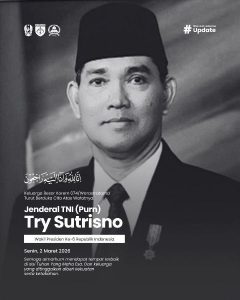 Keluarga Besar Korem  074/Warastratama Turut Berduka Cita Atas Wafatnya Wakil Presiden Ke – 6  Jend TNI (Purn) Tri Sutrisno