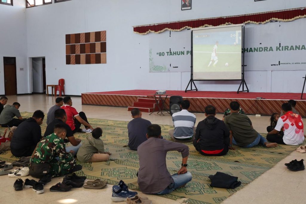Korem 074/Warastratama Gelar Nobar Kebangsaan Piala Dunia 2026