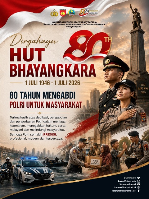 Dirgahayu Bhayangkara ke-80