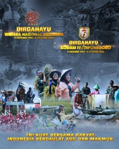Dirgahayu TNI & Dirgahayu Kodam IV/Diponegoro